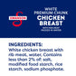 Swanson White Premium Chunk Canned Chicken Breast In Water, Fully Cooked Chicken, 4.5 Oz Can (Pack Of 4)
