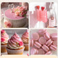 Pink Edible Glitter For Cocktails Easter Luster Dust Cake Glitter 15G Food Grade Drinks Shimmer Powdered For Cake Cupcake Fondan