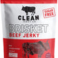 Clean Jerky Co. Old Fashioned Dry Zero Sugar Beef Jerky, Salt & Pepper Flavor, 3 Ounce Protein Snack, No MSG, No Sugar, No Nitrates