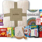 GET WELL SOON Gift basket Art set kit gift with Blanket | Home  Hospital After surgery recovery gift  Activity Books care package | Feel better soon for sick friend & Great Snack Variety
