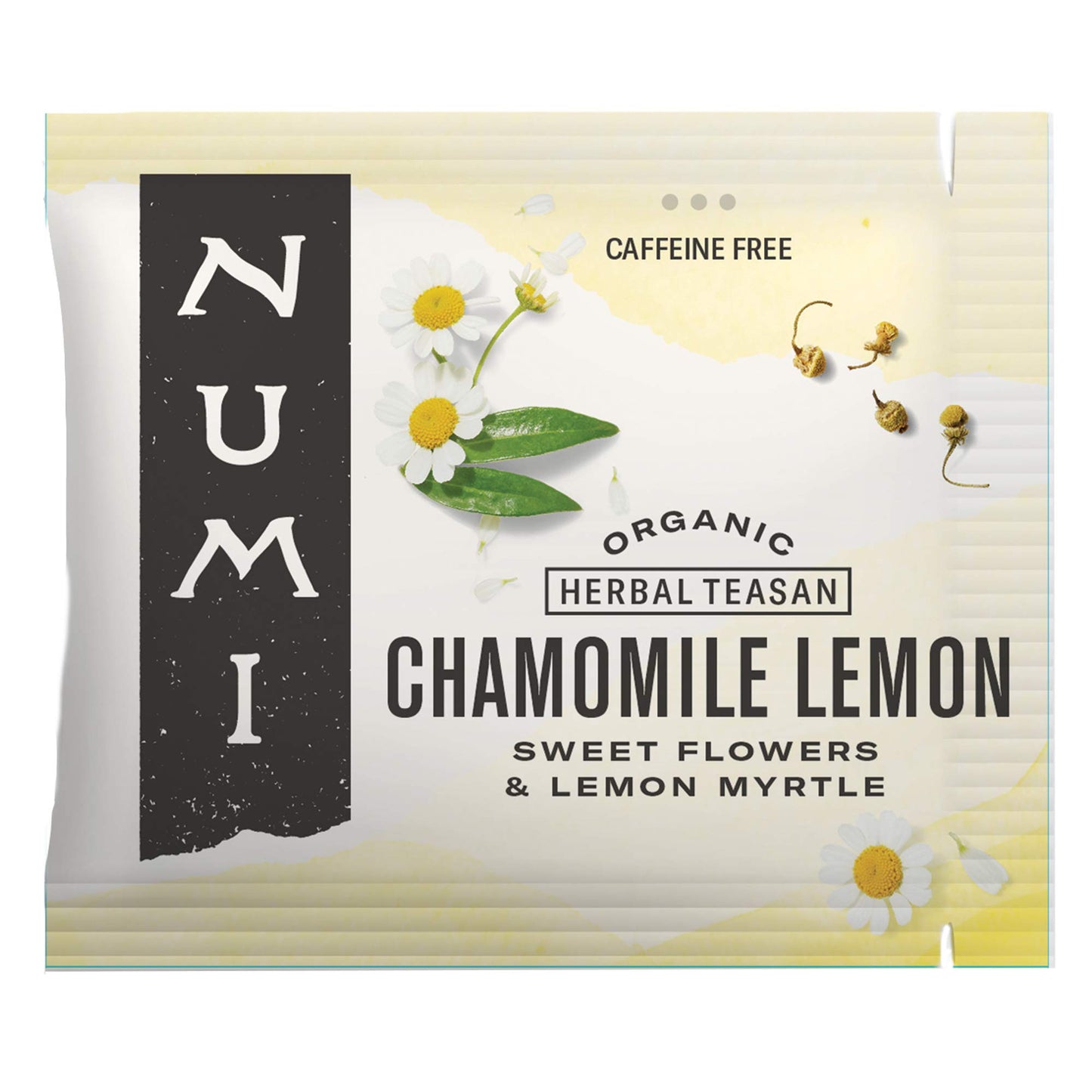 Numi Organic Chamomile Lemon Tea, 100 Tea Bags, Herbal Tea, Egyptian Chamomile & Lemon Myrtle, Caffeine Free