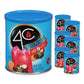 4C Powdered Drink Mix Canister  Fruit Punch 6 Pack  9 Quarts  Family Sized Bin  Thirst Quenching Flavors