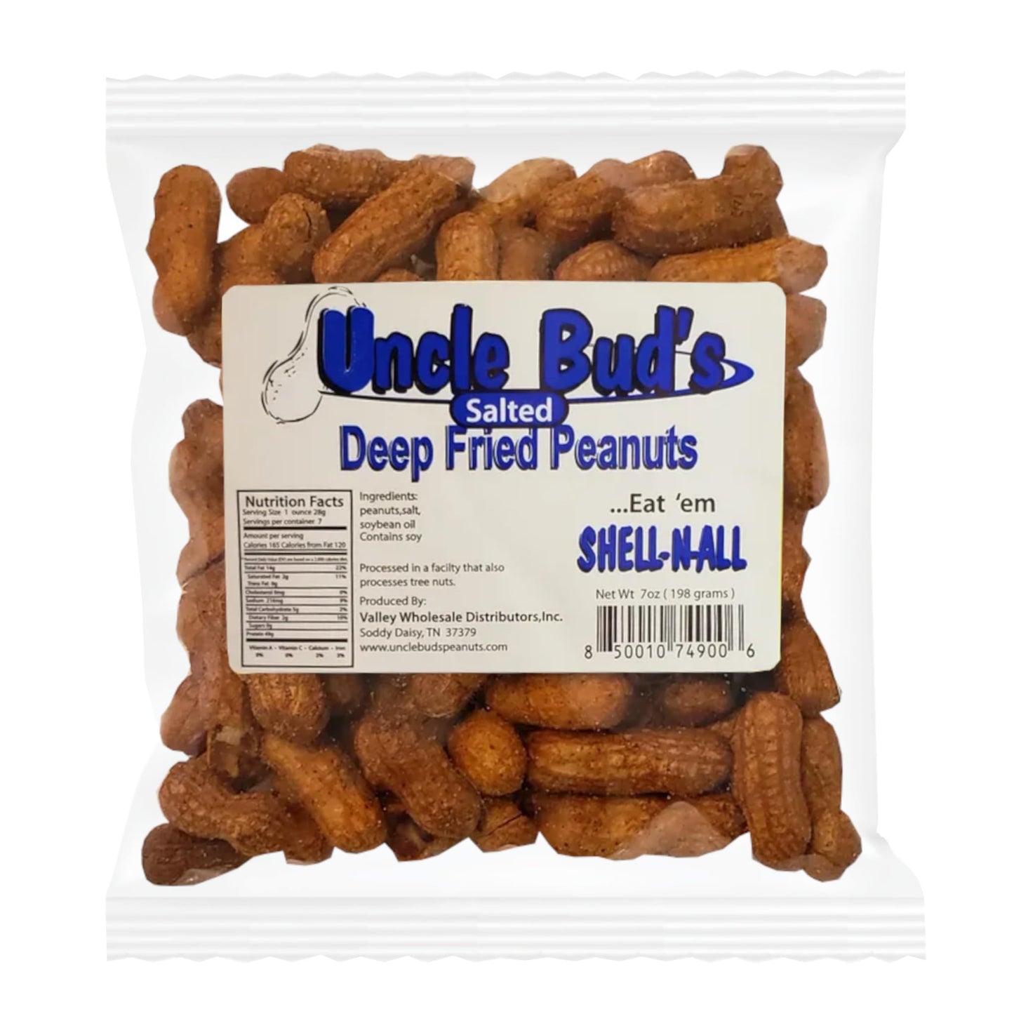 Deep Fried Peanuts -Eat em Shell & All! Six Pack Assortment