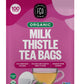 FGO Organic Milk Thistle Tea Bags, 100 Count, Eco-Conscious Packaging, Model FGO-MLKT-TEAB-100