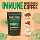 MAX FIT Immunity Mushroom Coffee - 60 Servings, 5 Ounce, Chaga & Reishi with Vitamins C, D3, Zinc, 100% Arabica Instant Coffee