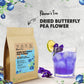 KHWANS TEA Dried Butterfly Pea Flowers Herbal Tea, Caffeine Free, Vegan, 3.53 oz (100g)