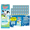 Prairie Farms Lactose Free Milk  Shelf Stable 1% Low Fat Milk Boxes Vitamin D  Gluten Free  Ultra Pasteurized (UHT)  Kosher - 8oz. (27 Pack)