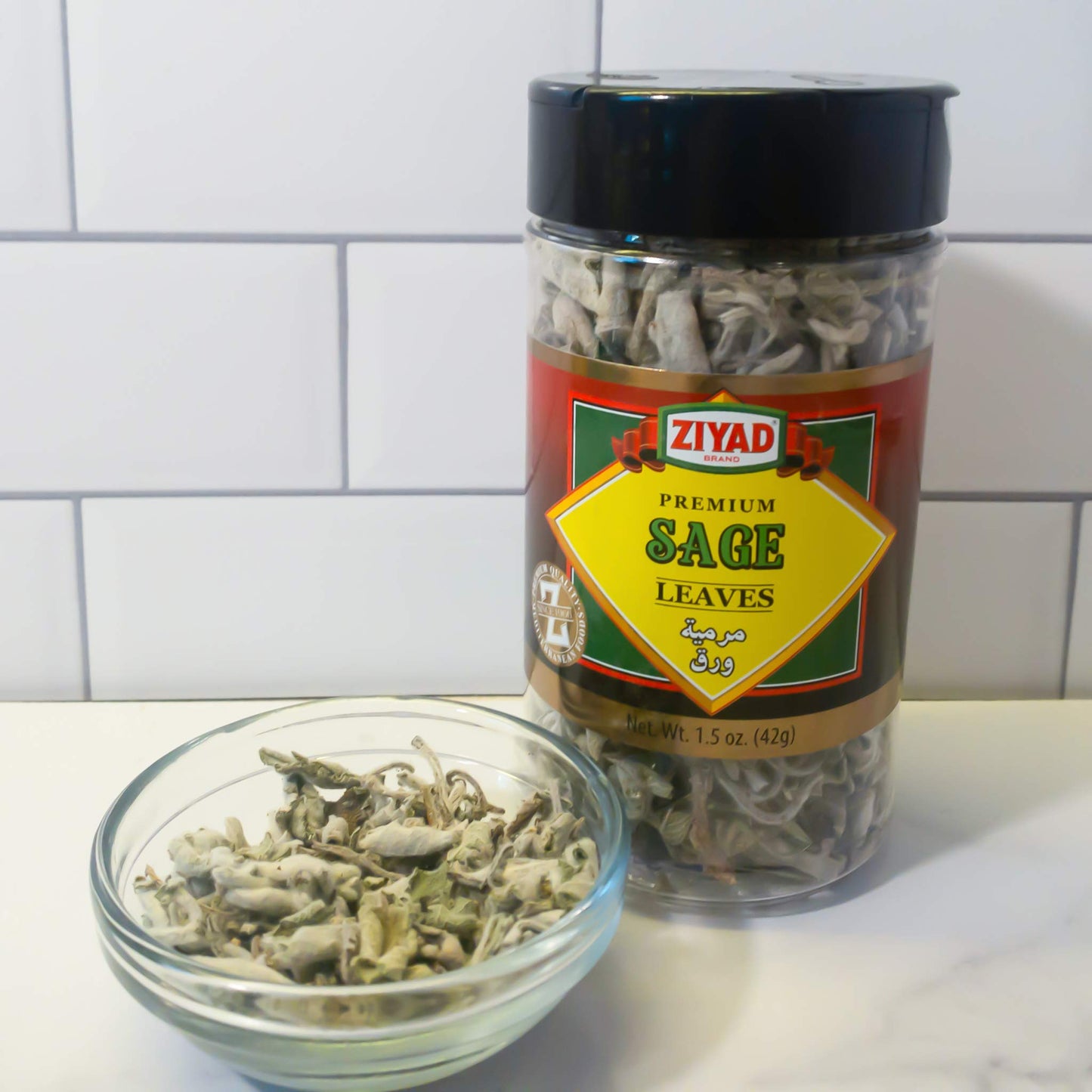 Ziyad Premium Sage Leaves, Rich Flavor, 1.5 Ounce - Perfect for Roasts, Soups, and Sauces