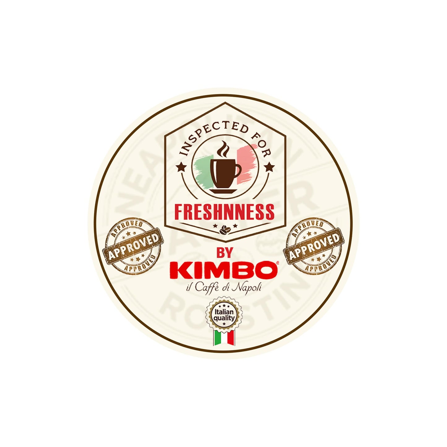 Kimbo Espresso Napoletano - Ground Coffee - Blended and Roasted in Italy - Dark Roast with a Well Balanced and Persistent Napoli