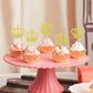 Ercadio 24 Pack Crown Cupcake Toppers Gold Glitter Prince Royal Crown Cupcake Picks King Crown Cupcake Decors For Prince Theme Baby Shower Party Decoration Supplies