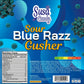 Generic Sour Blue Raspberry Gushers Candy - Extremely Sour Gummies, 16 Ounces, Blue, Black, and White