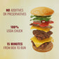Bubba Burger, Frozen Beef Burger Patties, Original, USDA Choice Beef Chuck, 2 lb, Pack of 6