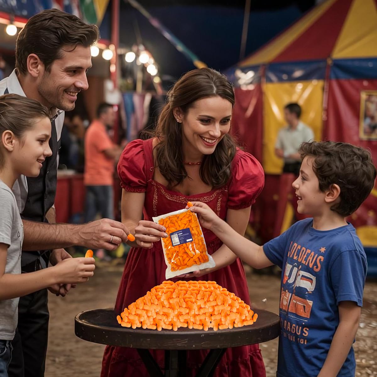 4.4 lb Bulk Bag of Firm Circus Peanuts (Approx. 236 Pieces) - Sweet and Firm Peanut-Shaped Candy - Perfect for Parties, Desserts
