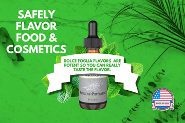 Dolce Foglia Peppermint Flavoring Oils - 1 Gallon Multipurpose Flavoring Oil for Candy Making, Extracts and Flavorings for Bakin