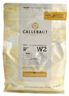 Callebaut W2 28% White Chocolate Callets 5.5 Lbs - Pack Of 10
