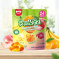 Amos Peelerz Assorted Peelable Gummy - Tropical Peeling Candy Variety Pack | Banana  Orange & Peach | 24 Individual Packs (608g) | Fun  Chewy & Shareable Treat