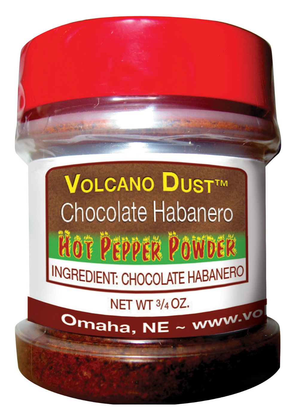 Volcano Dust Chocolate Habanero Pepper Powder 3/4 ounces
