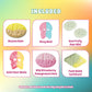 SkandyNova Bubs Swedish Candy Mix - 1 lb Sweet & Sour Gummies, Assorted Skulls & Ovals, Fresh Foam Candy from Sweden