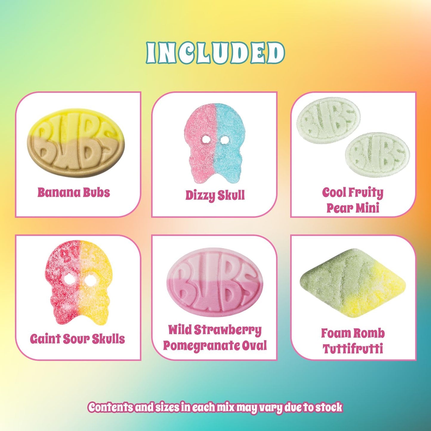 SkandyNova Bubs Swedish Candy Mix - 1 lb Sweet & Sour Gummies, Assorted Skulls & Ovals, Fresh Foam Candy from Sweden