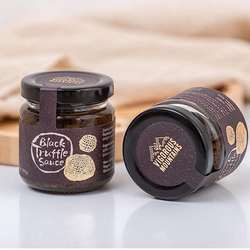 Vigorous Mountains Black Truffle Paste - 3.17 Oz Vegan Pesto Pasta Sauce Seasoning In Extra Virgin Olive Oil
