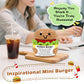 AVBODA Mini Inspirational Positive Burger Cute Handmade Crochet Cheeseburger for Birthday Christmas Back to School Encouragement