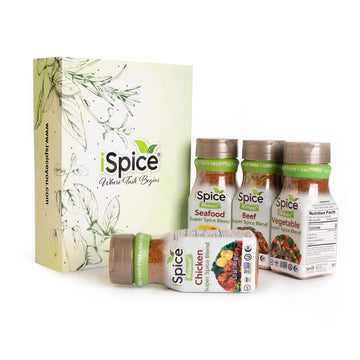 Ispice - Salt-Free | Sugar Free | 100% Pure Wellness Salad Seasoning Fat Free Super Spice Blend | All Natural | Ready To Use As