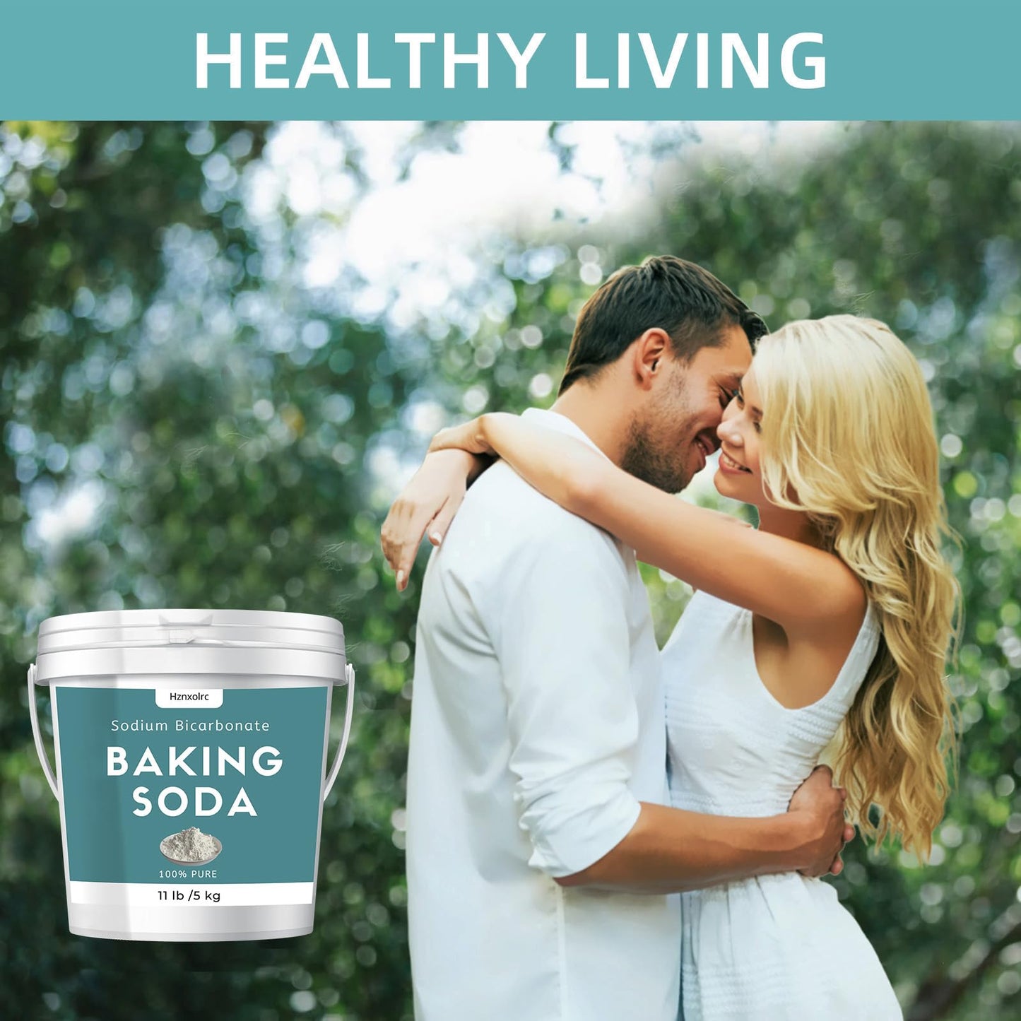 Hznxolrc Baking Soda Powder, 100% Pure, 11lb (211.7 Ounce) Bulk for Baking and Cleaning