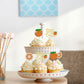 24Pcs Little Cutie Cupcake Toppers Glitter Orange Cupcake Picks Citrus Theme Baby Shower Decorations For Cutie Kids Birthday Par