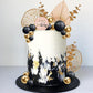Boho Cake Topper Happy Birthday Cake Decorations With Balls Eucalyptus For Wedding Baby Shower Boys Girls Birthday Themed Party
