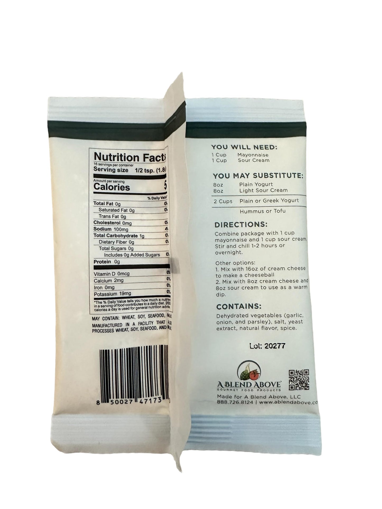 A Blend Above Roasted Garlic Butter Dip Mix Mixed Seasoning Packet (3 Pack), Gluten-Free, No Msg, All Natural, No Preservatives,