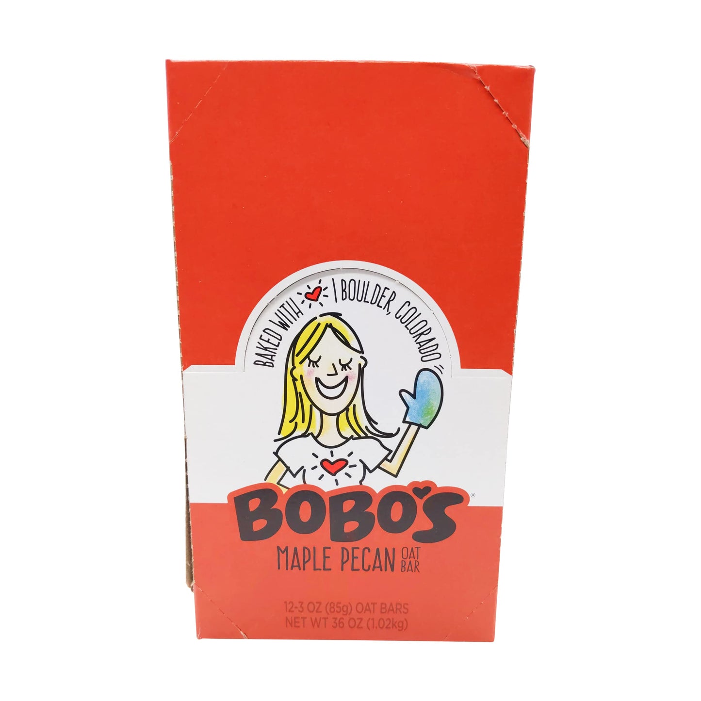 Bobos Oatmeal Bars, Maple Pecan, Gluten Free, Vegan, Pack of 12, Whole Grain, 1 Count
