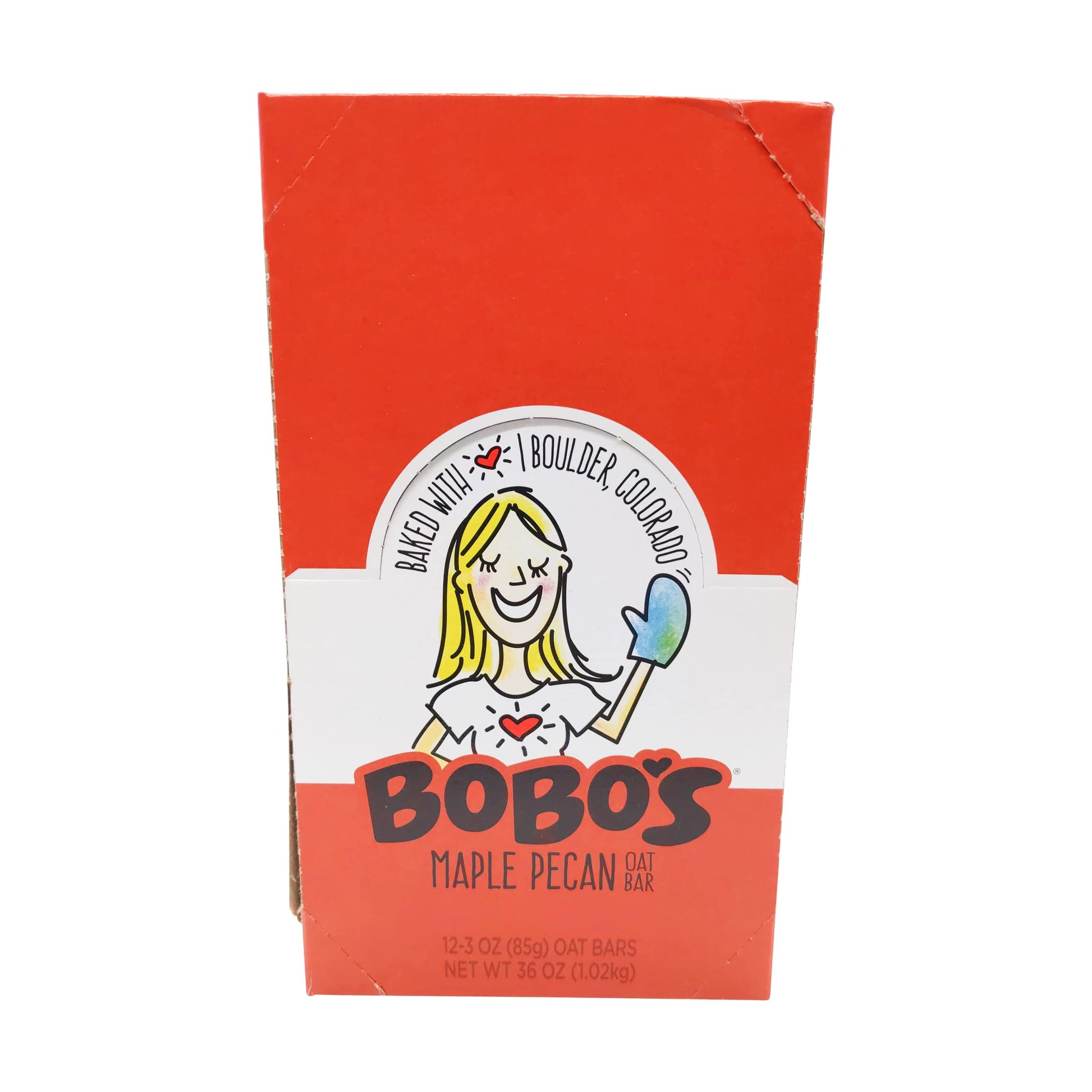Bobos Oatmeal Bars, Maple Pecan, Gluten Free, Vegan, Pack of 12, Whole Grain, 1 Count