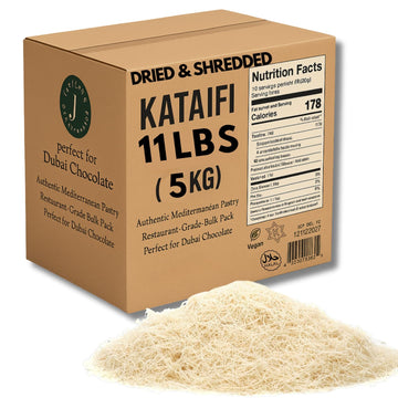 Jatisse Dried Kataifi 5Kg (11 Lb) - Top-Grade Shredded Fillo Dough For Kunafa  Knafeh  Dubai Chocolate Bars  Middle Eastern Pastries  Bulk Kadayif For Catering & Restaurants