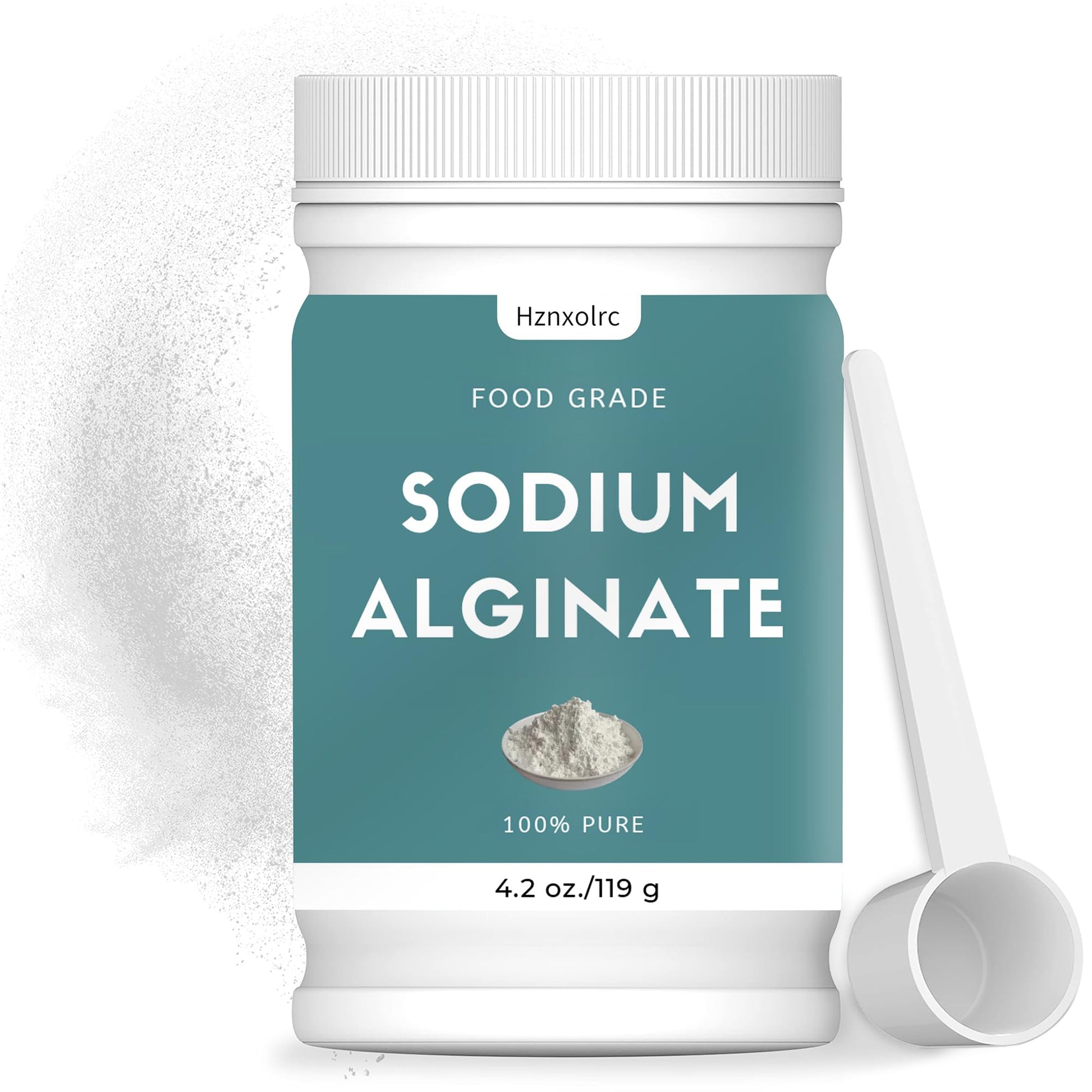 4.2 oz Sodium Alginate Powder Food Grade  Pure Sodium Alginate Powder Perfect for Making elegant Caviar Spheres  Desserts  Meatloaves