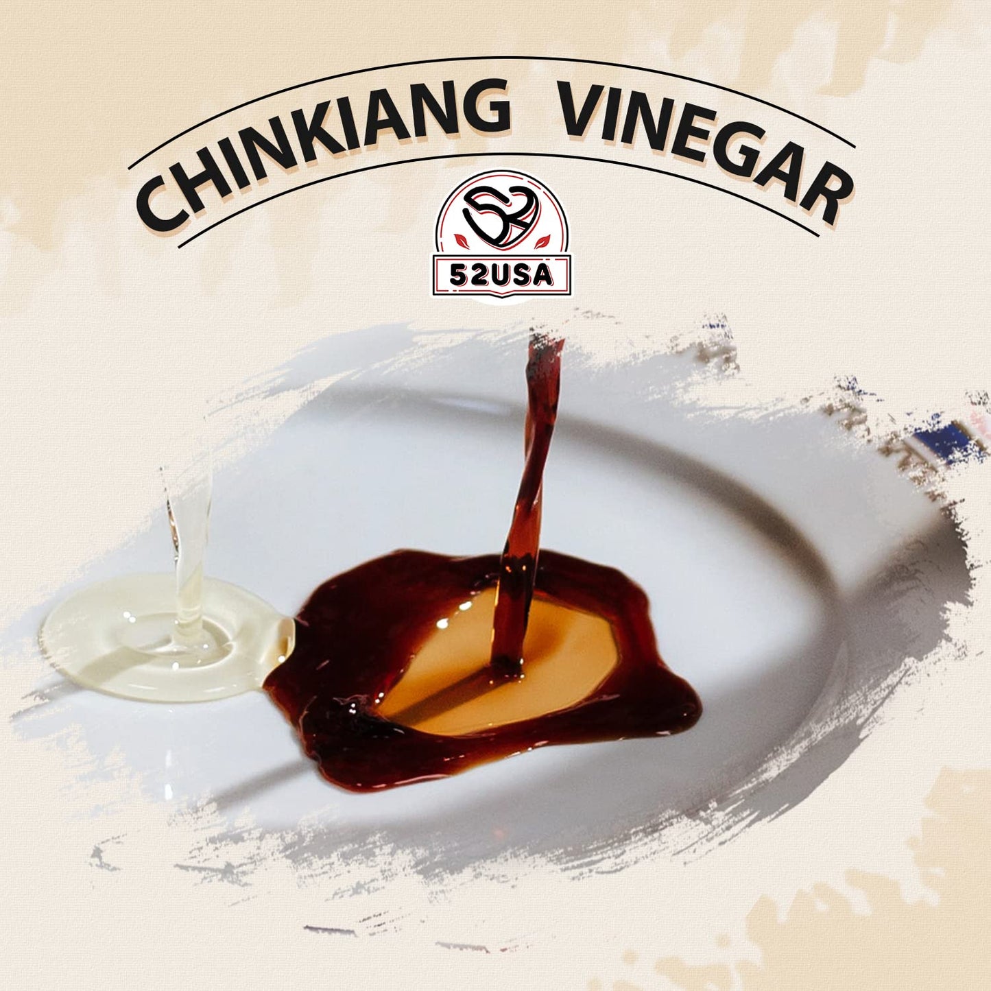 52Usa Chinese Black Vinegar, 3 Years Mature Aged Black Rice Vinegar, Chinkiang Vinegar, Zhenjiang Vinegar, 16.9 Fl. Non-Gmo Proj