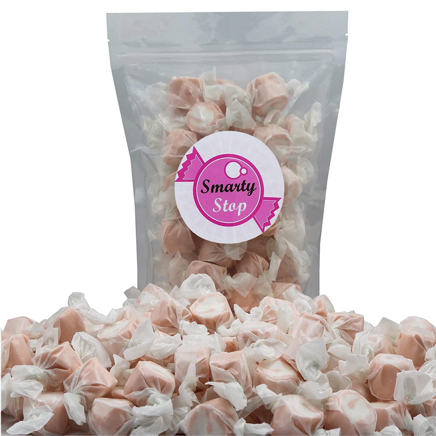 Gourmet Soft And Chewy Salt Water Taffy Candy - Individually Wrapped - Bulk Bag (Coffee Mocha, 3 Pound (Pack Of 1))