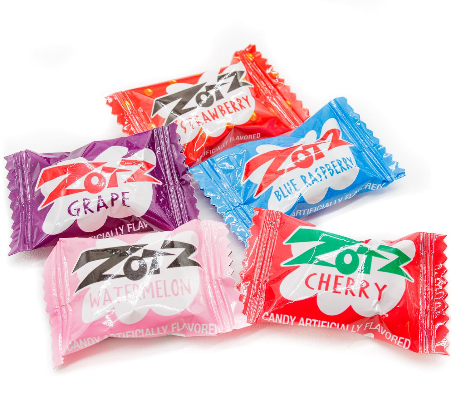 ZOTZ FIZZY Candy 1 lb Bulk Bag - Assorted Fruit Flavors, Fizzing Candies, Individually Wrapped (82 Pieces) by Donty-Tonty