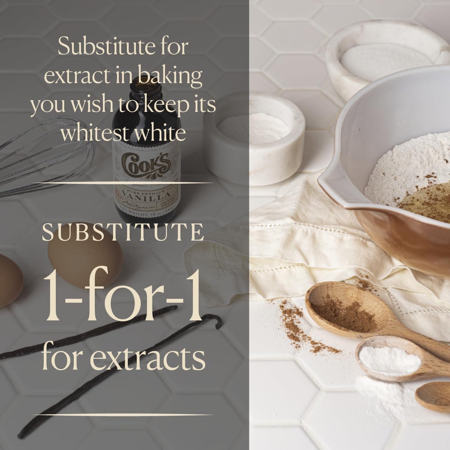 COOKS Organic Madagascar Vanilla Powder, Gourmet Vanilla for Cooking & Baking, 5 lb (80 Ounce)