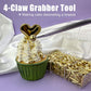 Miss Doozy Gold Sprinkles with 4-Claw Pickup Tool, 6.5oz, Bright Gold Metallic Rod & Star Sprinkles for Cake Decorating