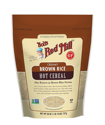 Bob'S Red Mill Creamy Rice Farina Hot Cereal, Brown, 26 Oz (Pack Of 4)