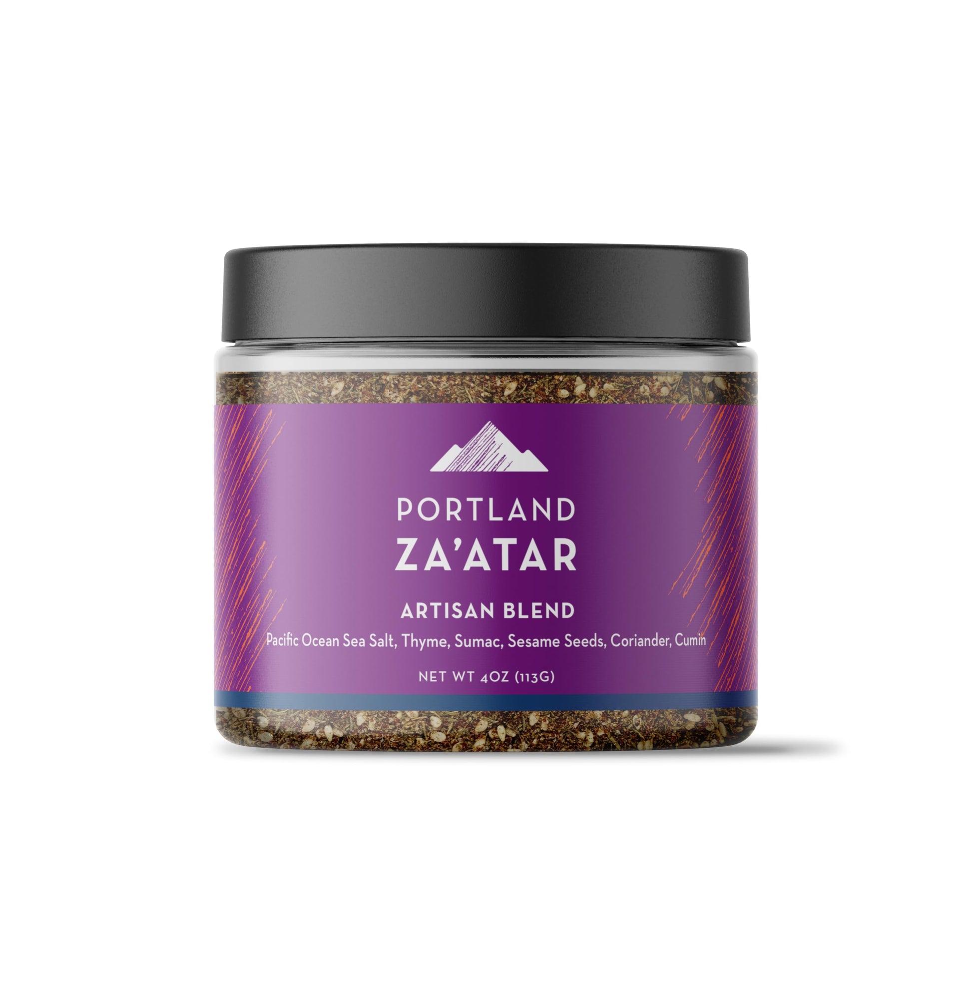 Portland Salt Co. Zaatar Spice Blend W/Sea Salt - Signature All-Purpose, Middle Eastern Seasoning & Rub - Non-Gmo, 4 Oz (Pack Of