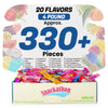 Fruit Chew 20 Flavors, Bulk 330+ Pieces, 4 Pound (Strawberry, Mango, Green Apple, Grape, Pineapple, Kiwi, Dragon Fruit, 3 Berrie