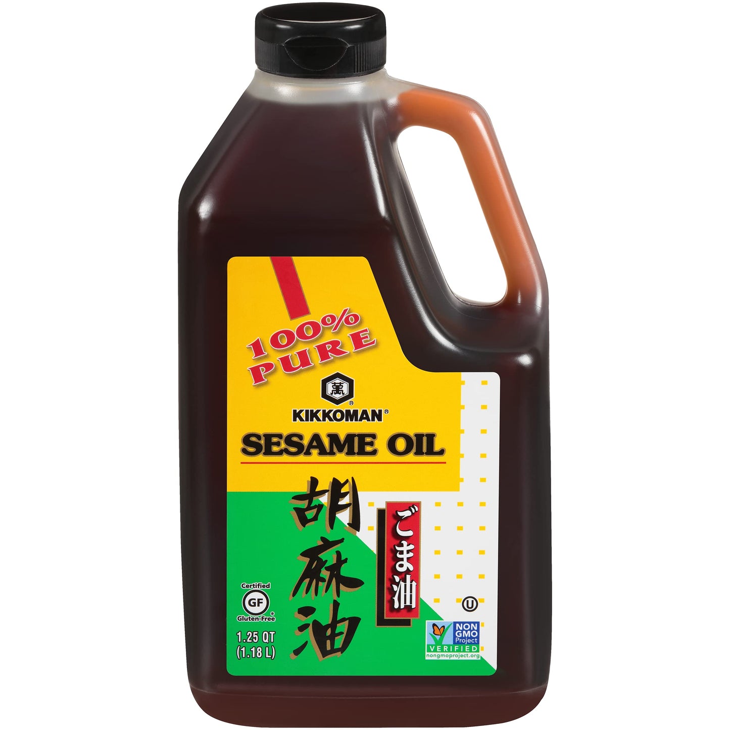 Kikkoman - No Preservatives Added Non-GMO Toasted Sesame Oil, Perfect for Grilling, Baking & All-Purpose Seasoning for Cooking -