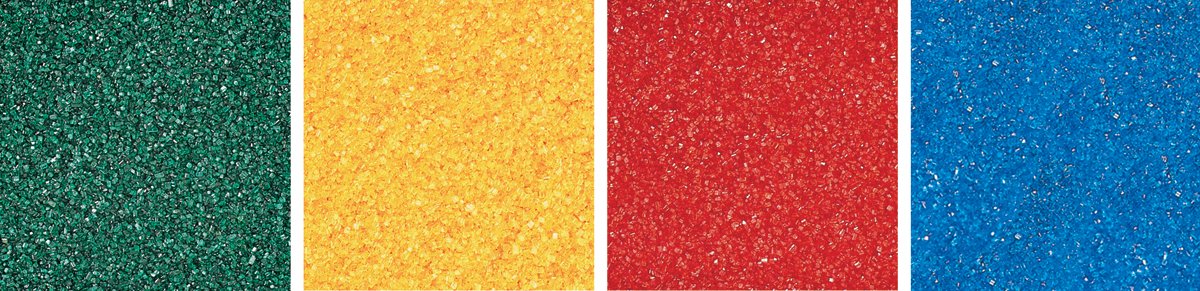 Wilton Primary Sugar Crystals Baking Supplies, 4.4 oz, Multicolored