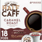 Worlds Best Half Caff Caramel Coffee Pods  18 ct  Medium Roast Flavored Coffee in Recyclable Single Serve Pods - 100% Arabica Beans  Compatible with Keurig K Cups Maker