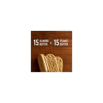 Nature Valley Biscuit Sandwich Variety, Almond Butter & Peanut Butter, 30 Count