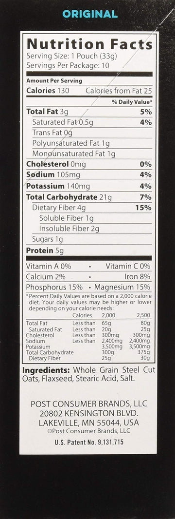 Better Oats Steel Cut Oats with Flax Classic 10 Pouches 11.6 oz (Pack of 2)