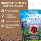 2Lb Subtle Earth Organic Coffee - Medium-Dark Roast - Whole Bean Coffee - 100% Arabica Beans - Low Acidity And Non-Gmo - 2Lb Bag
