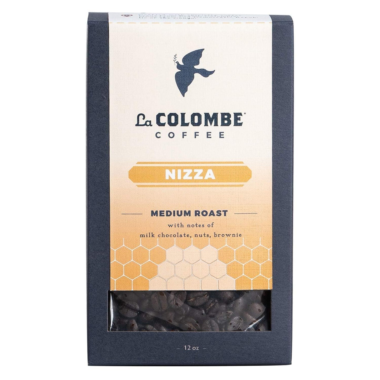 La Colombe Nizza Medium Roast Whole Bean Coffee - 12 Ounce, 4 Pack - Notes of Milk Chocolate, Nuts & Browniewith a Honey-Sweet R
