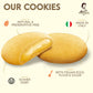 Grisbi Lemon Shortbread by Pasticceria Matilde Vicenzi, Sweet Lemon Cream Filled Patisserie Pastry Cookie, All-Natural, Kosher D